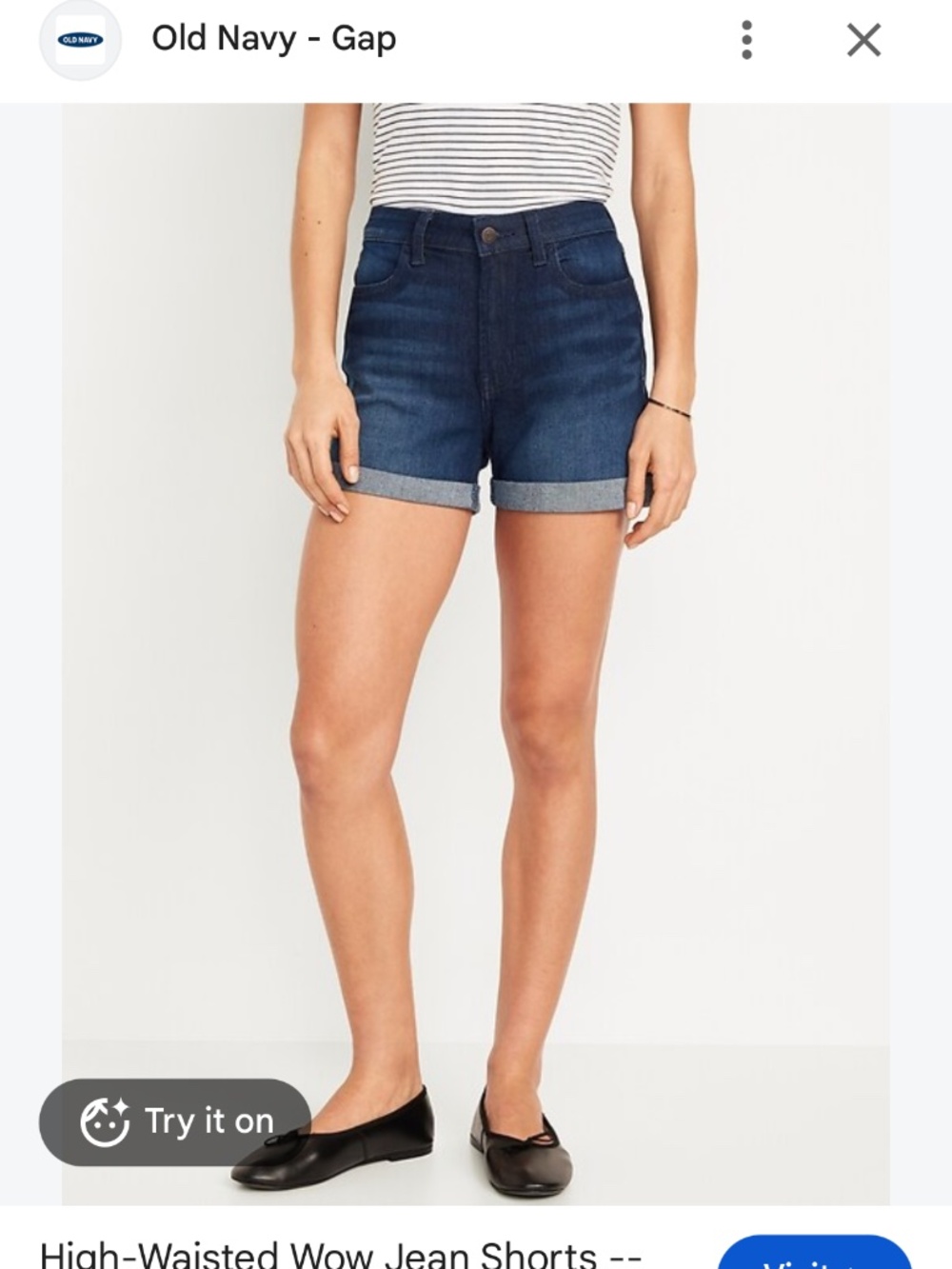 Old Navy High-Waisted WOW denim shorts